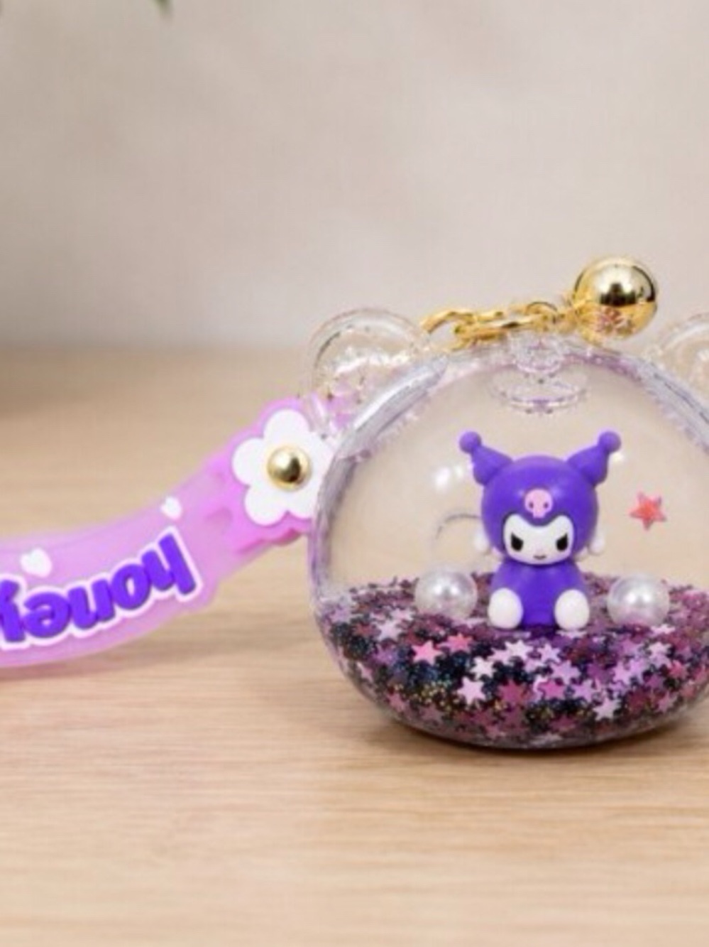 KAWAII KUROMI KEYCHAIN BAG CHARM